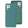 Carcasa de TPU de color de moda gruesa de 2.0 mm para Samsung Galaxy A22 4G verde oscuro