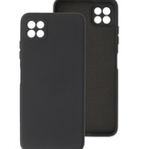 Estuche de TPU de color de moda grueso de 2.0 mm para Samsung Galaxy A22 5G Negro