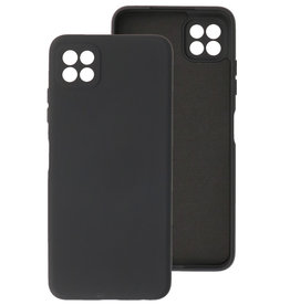 Funda de TPU de color de moda de 2.0 mm de grosor para Samsung Galaxy A22 5G, negro