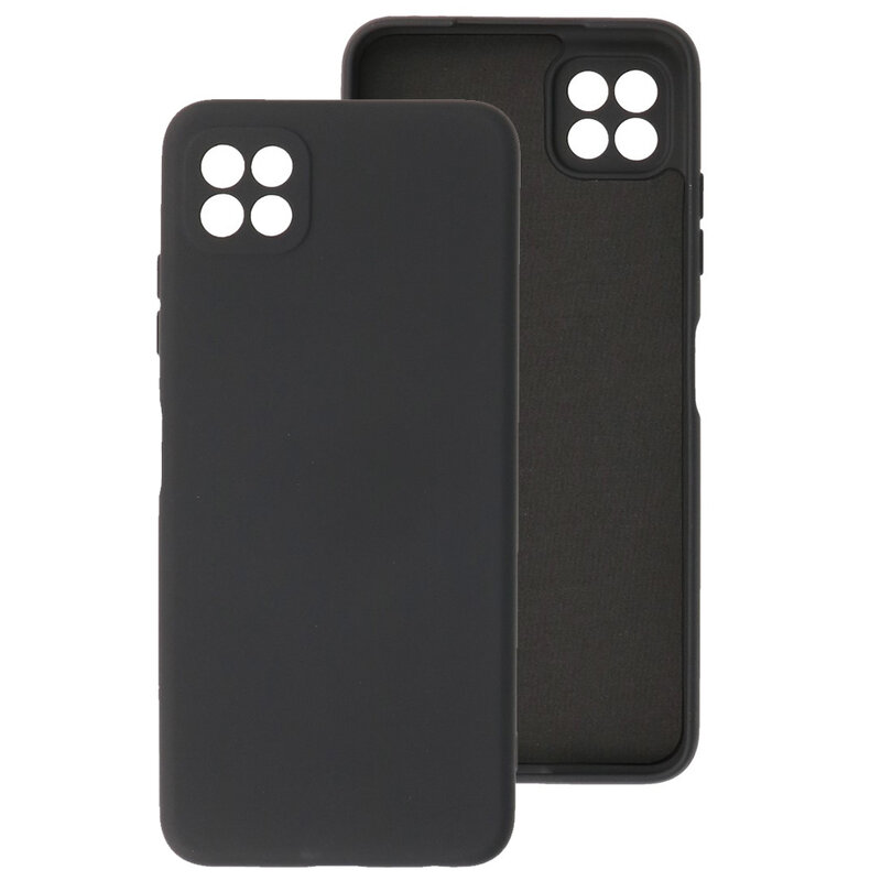 2,0 mm tyk mode farve TPU taske til Samsung Galaxy A22 5G sort