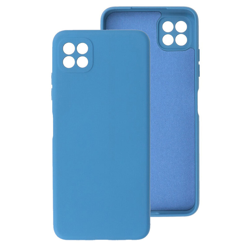 2,0 mm tyk mode farve TPU taske til Samsung Galaxy A22 5G Navy