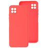 Funda de TPU de color de moda gruesa de 2.0 mm Samsung Galaxy A22 5G Rojo