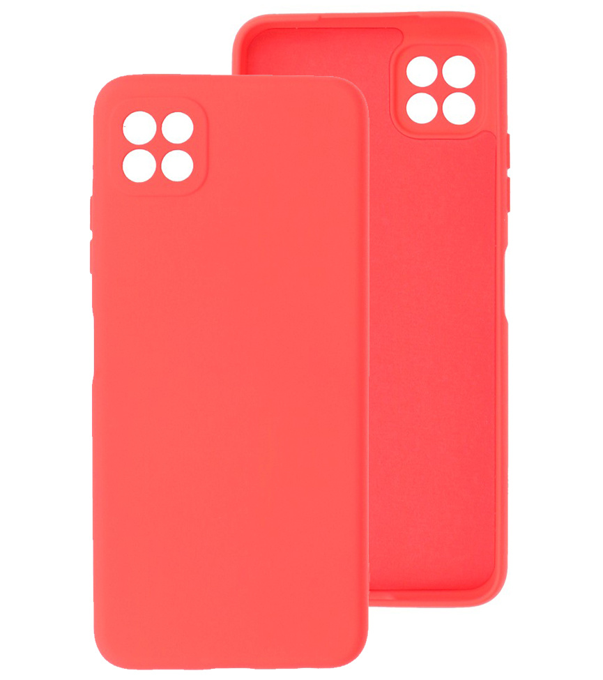 Custodia in TPU color moda spessa 2,0 mm per Samsung Galaxy A22 5G rossa