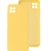 Carcasa de TPU de color de moda de 2.0 mm de espesor para Samsung Galaxy A22 5G Amarillo