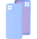 Funda de TPU de color de moda de 2.0 mm de espesor para Samsung Galaxy A22 5G Púrpura