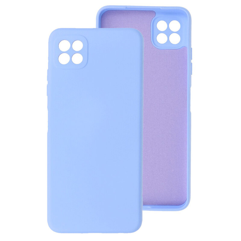 Custodia in TPU color moda spessa 2,0 mm per Samsung Galaxy A22 5G viola