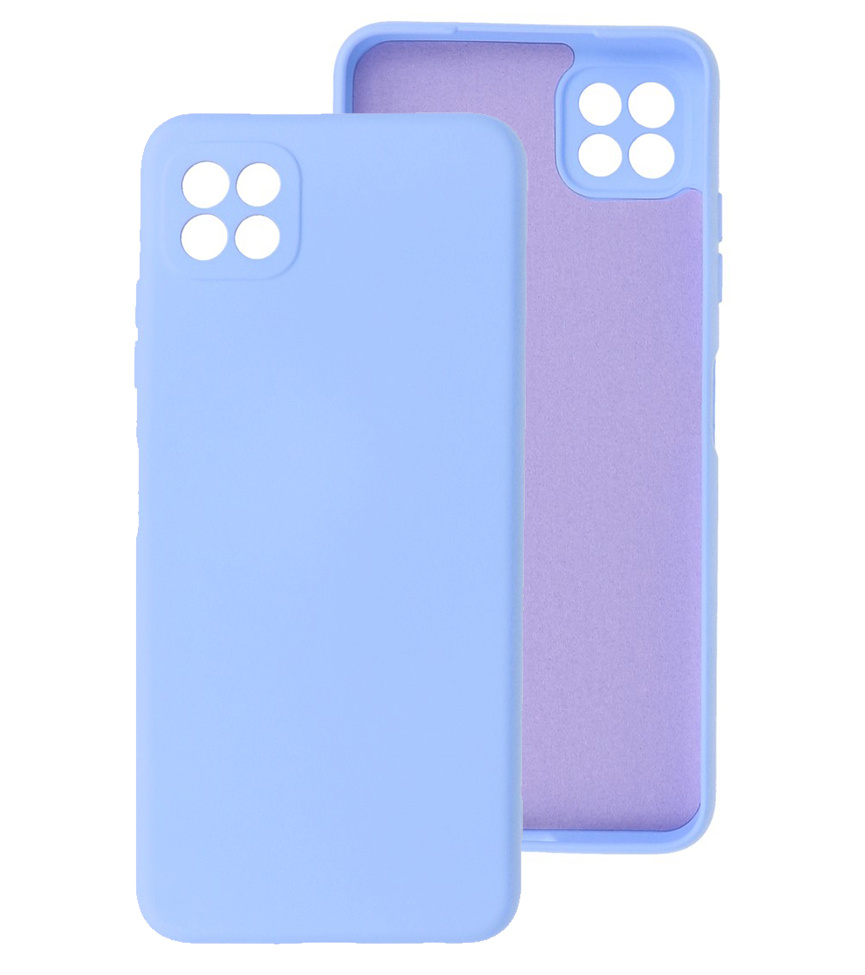 Étui en TPU couleur mode 2,0 mm d'épaisseur pour Samsung Galaxy A22 5G violet