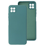 2,0 mm tyk mode farve TPU taske Samsung Galaxy A22 5G mørkegrøn