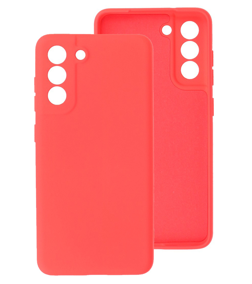 2.0mm Thick Fashion Color TPU Case for Samsung Galaxy S21 FE Red