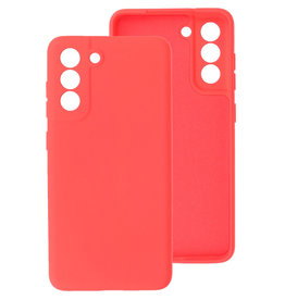 2.0mm Dikke Fashion Color TPU Hoesje Samsung Galaxy S21 FE Rood