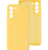 2,0 mm tyk mode farve TPU taske til Samsung Galaxy S21 FE gul