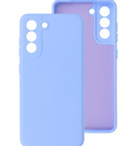 Estuche de TPU de color de moda de 2.0 mm de espesor para Samsung Galaxy S21 FE Púrpura