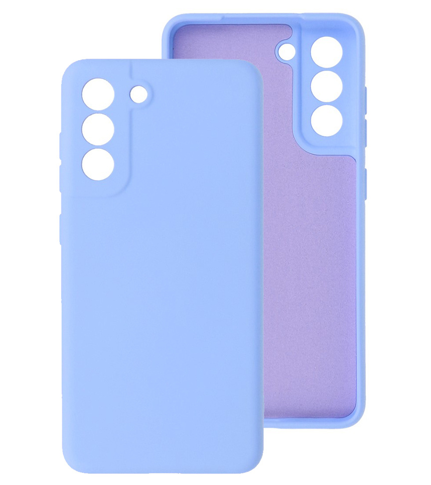 2.0mm Dikke Fashion Color TPU Hoesje voor Samsung Galaxy S21 FE Paars