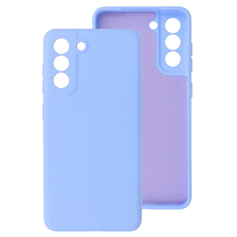 2.0mm Dikke Fashion Color TPU Hoesje voor Samsung Galaxy S21 FE Paars