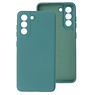 2.0mm Dikke Fashion Color TPU Hoesje Samsung Galaxy S21 FE Donker Groen