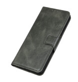 Pull Up PU Leder Bookstyle für Samsung Galaxy A03s Dunkelgrün