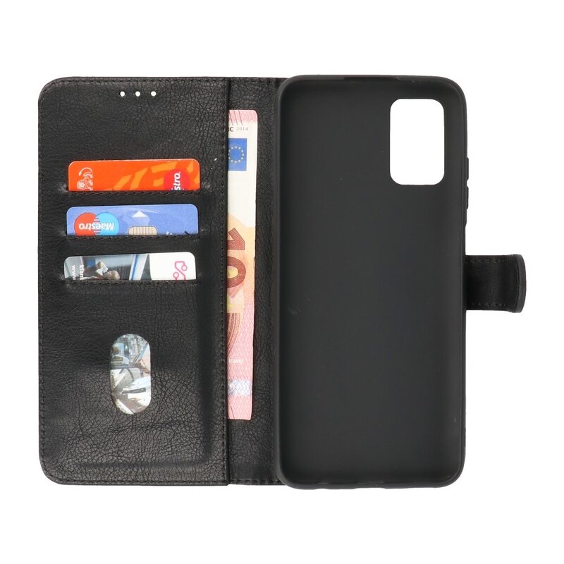 Custodia a portafoglio Bookstyle Custodia per Samsung Galaxy A03s nera
