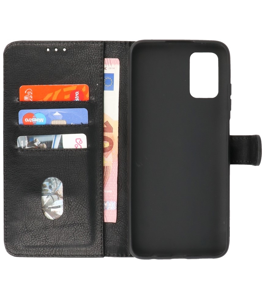 Bookstyle Wallet Cases Hülle für Samsung Galaxy A03s Schwarz