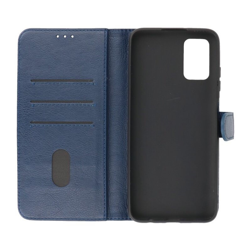 Custodia a portafoglio Bookstyle per Samsung Galaxy A03s Navy