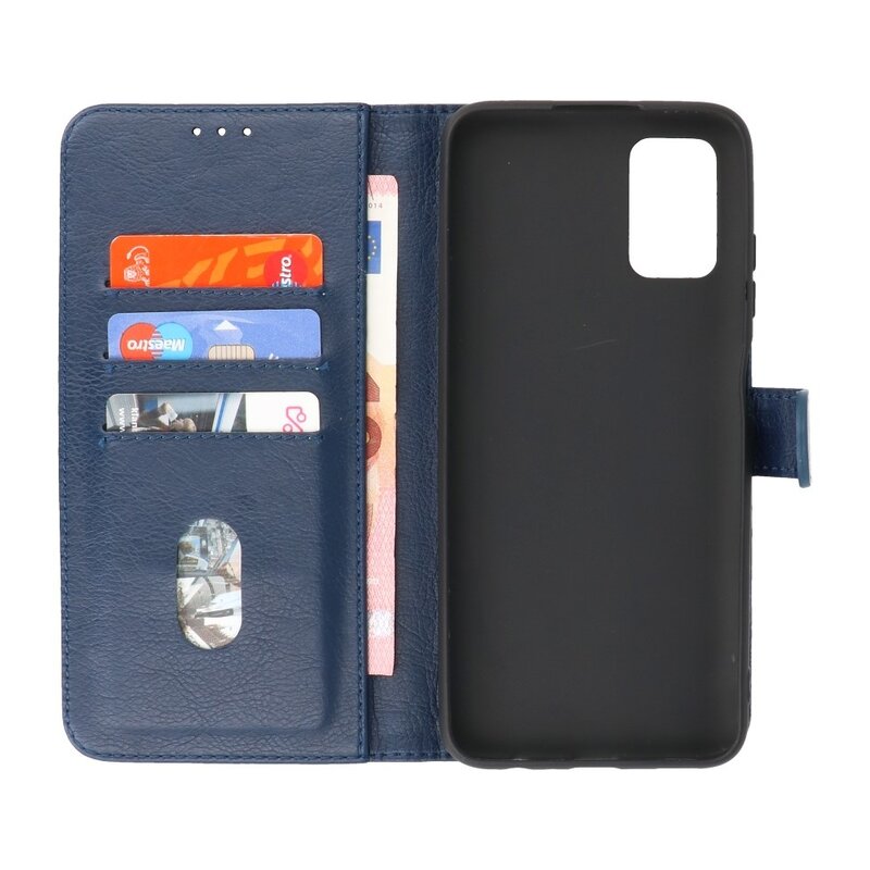 Étui portefeuille Bookstyle pour Samsung Galaxy A03s Navy