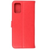 Bookstyle Wallet Cases Etui pour Samsung Galaxy A03s Rouge