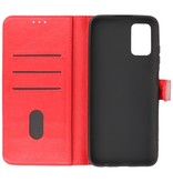 Bookstyle Wallet Cases Case for Samsung Galaxy A03s Red