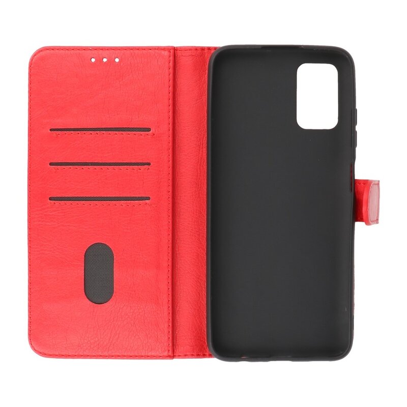 Bookstyle Wallet Cases Taske til Samsung Galaxy A03s Rød