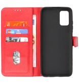 Bookstyle Wallet Cases Case for Samsung Galaxy A03s Red