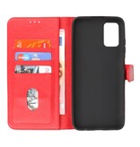 Bookstyle Wallet Cases Hülle für Samsung Galaxy A03s Rot