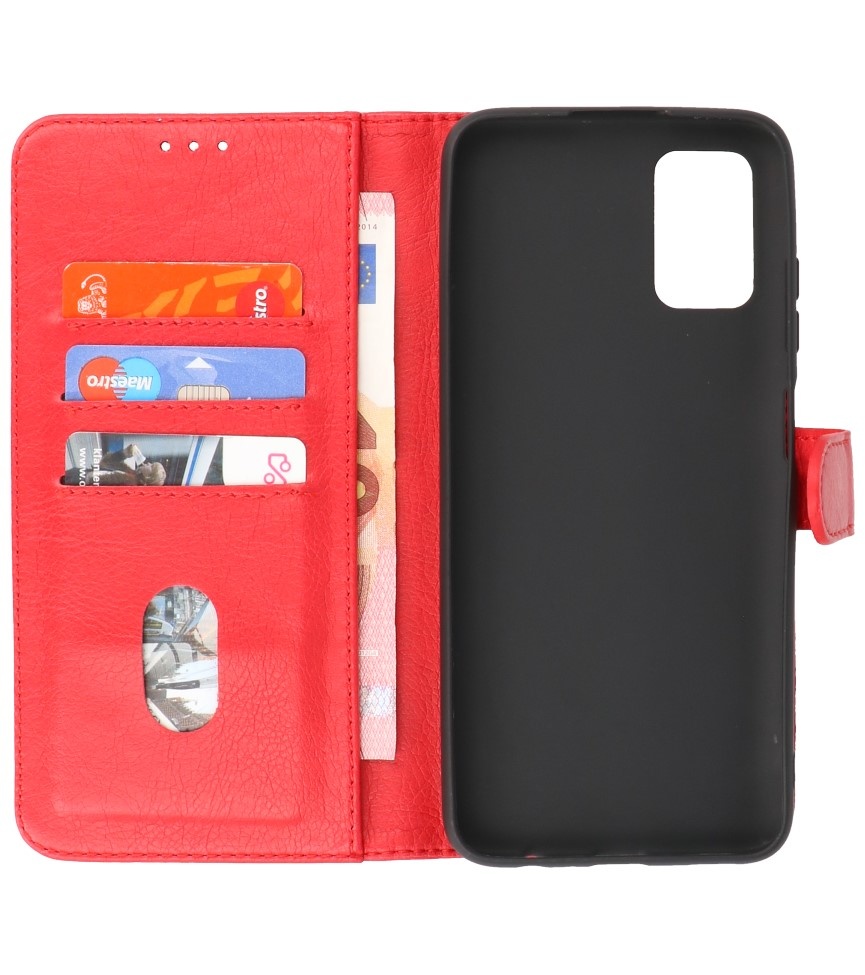 Bookstyle Wallet Cases Case for Samsung Galaxy A03s Red