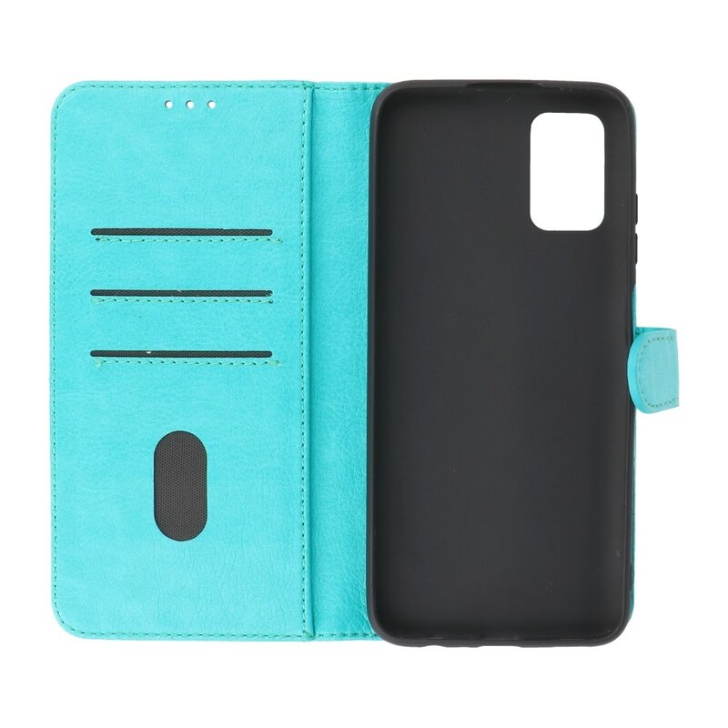 Bookstyle Wallet Cases Etui pour Samsung Galaxy A03s Vert