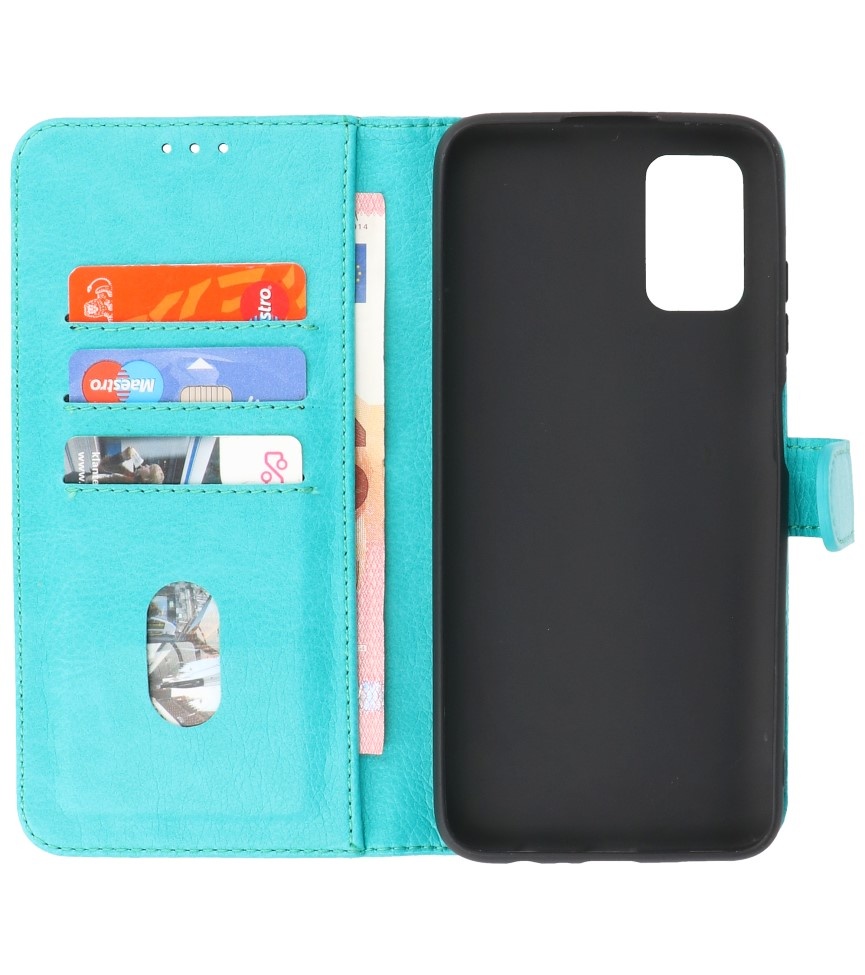 Bookstyle Wallet Cases Case for Samsung Galaxy A03s Green