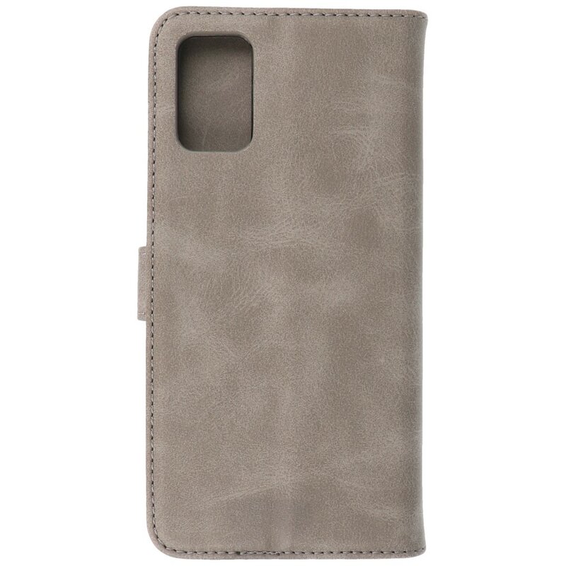 Bookstyle Wallet Cases Etui pour Samsung Galaxy A03s Gris