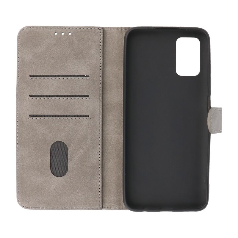 Custodia a portafoglio Bookstyle Custodia per Samsung Galaxy A03s grigia