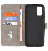 Bookstyle Wallet Cases Etui pour Samsung Galaxy A03s Gris