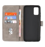 Custodia a portafoglio Bookstyle Custodia per Samsung Galaxy A03s grigia
