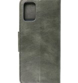 Pull Up in pelle PU Bookstyle per Samsung Galaxy A03s verde scuro