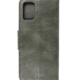 Pull Up PU Leather Bookstyle para Samsung Galaxy A03s Verde Oscuro