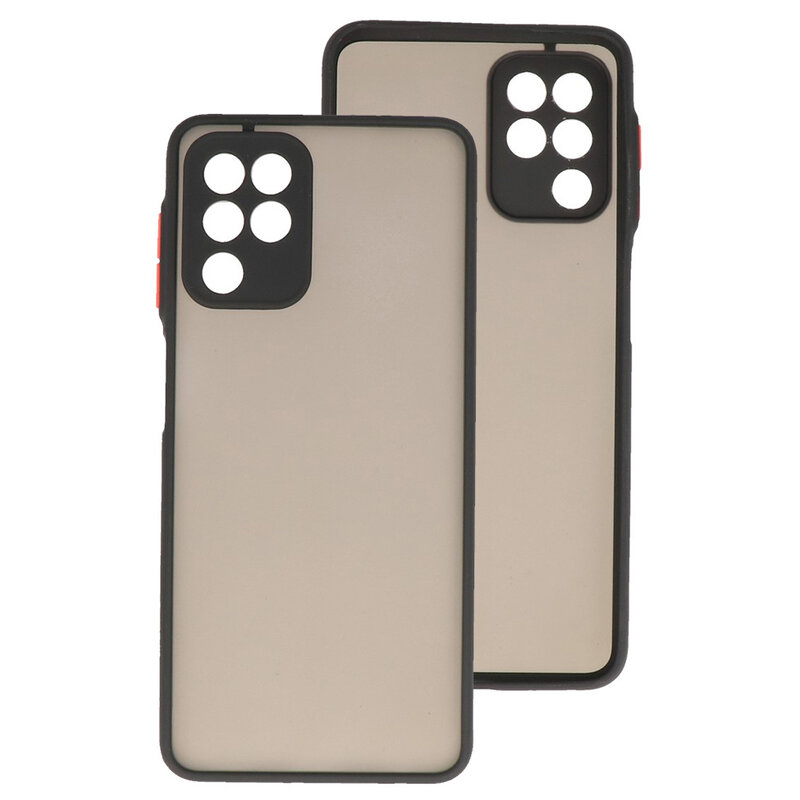 Custodia rigida con combinazione di colori Samsung Galaxy A22 4G nera