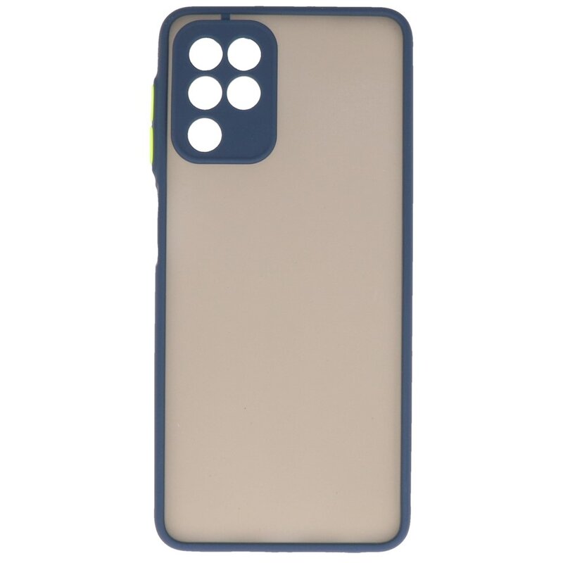 Custodia rigida con combinazione di colori Samsung Galaxy A22 4G blu