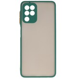 Custodia rigida con combinazione di colori Samsung Galaxy A22 4G verde scuro