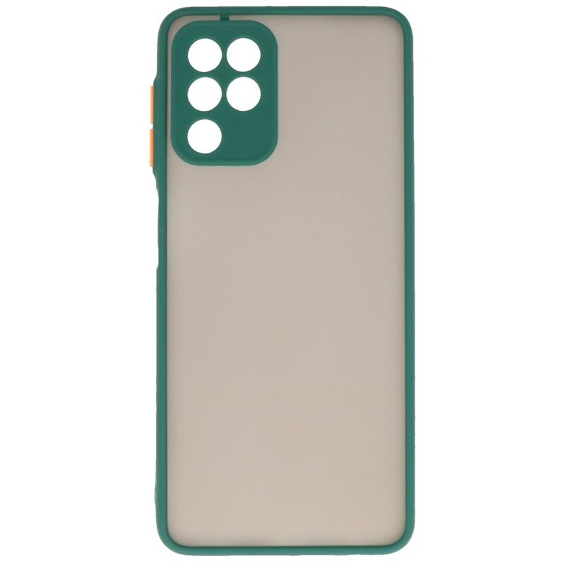 Estuche rígido con combinación de colores Samsung Galaxy A22 4G Verde oscuro