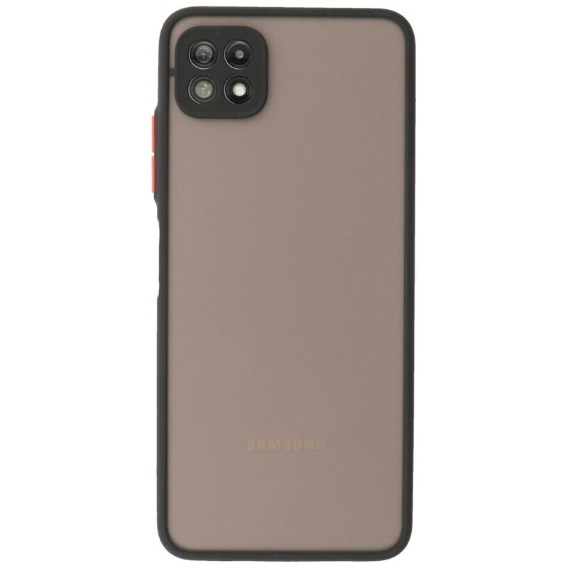 Kleurcombinatie Hard Case Samsung Galaxy A22 5G Zwart