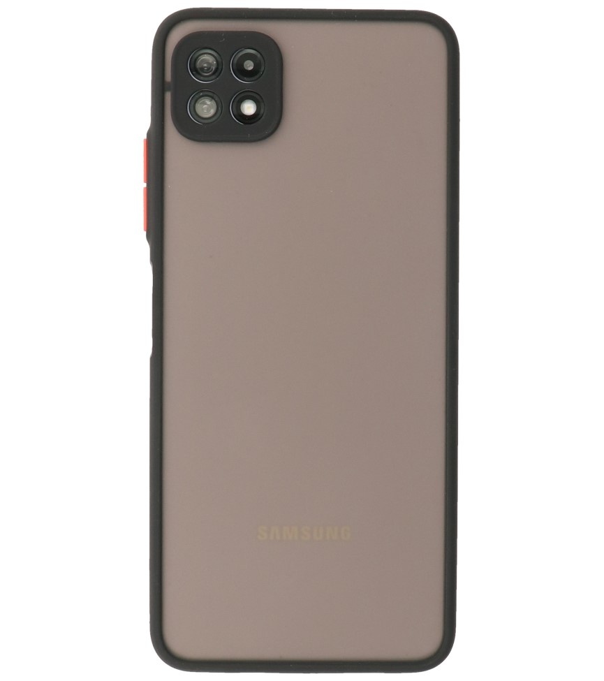 Estuche rígido con combinación de colores Samsung Galaxy A22 5G Negro