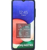 Farvekombination Hårdt etui Samsung Galaxy A22 5G Blå