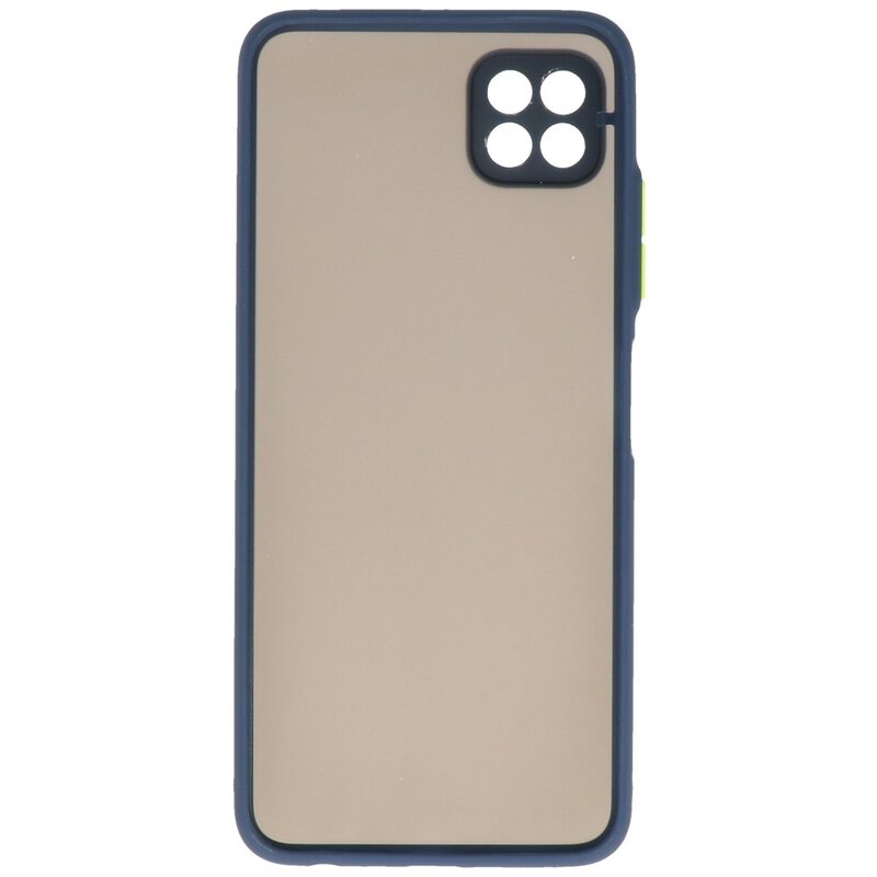Custodia rigida con combinazione di colori Samsung Galaxy A22 5G blu