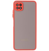 Custodia rigida con combinazione di colori Samsung Galaxy A22 5G rossa