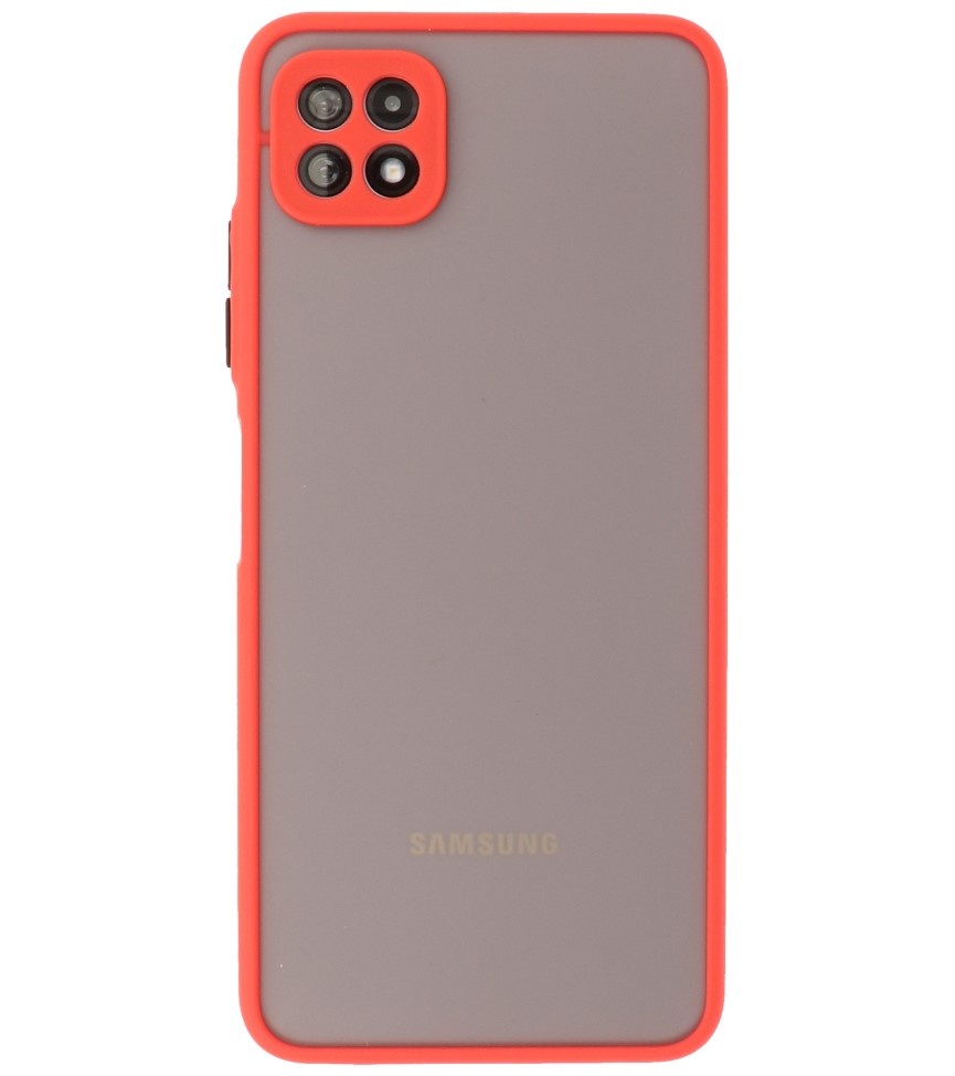 Coque Rigide Combinaison De Couleurs Samsung Galaxy A22 5G Rouge