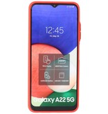 Custodia rigida con combinazione di colori Samsung Galaxy A22 5G rossa