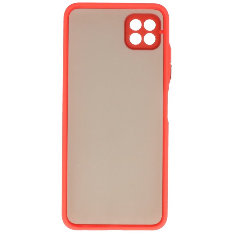 Custodia rigida con combinazione di colori Samsung Galaxy A22 5G rossa